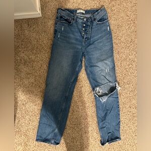 Abercrombie & Fitch high rise dad jeans